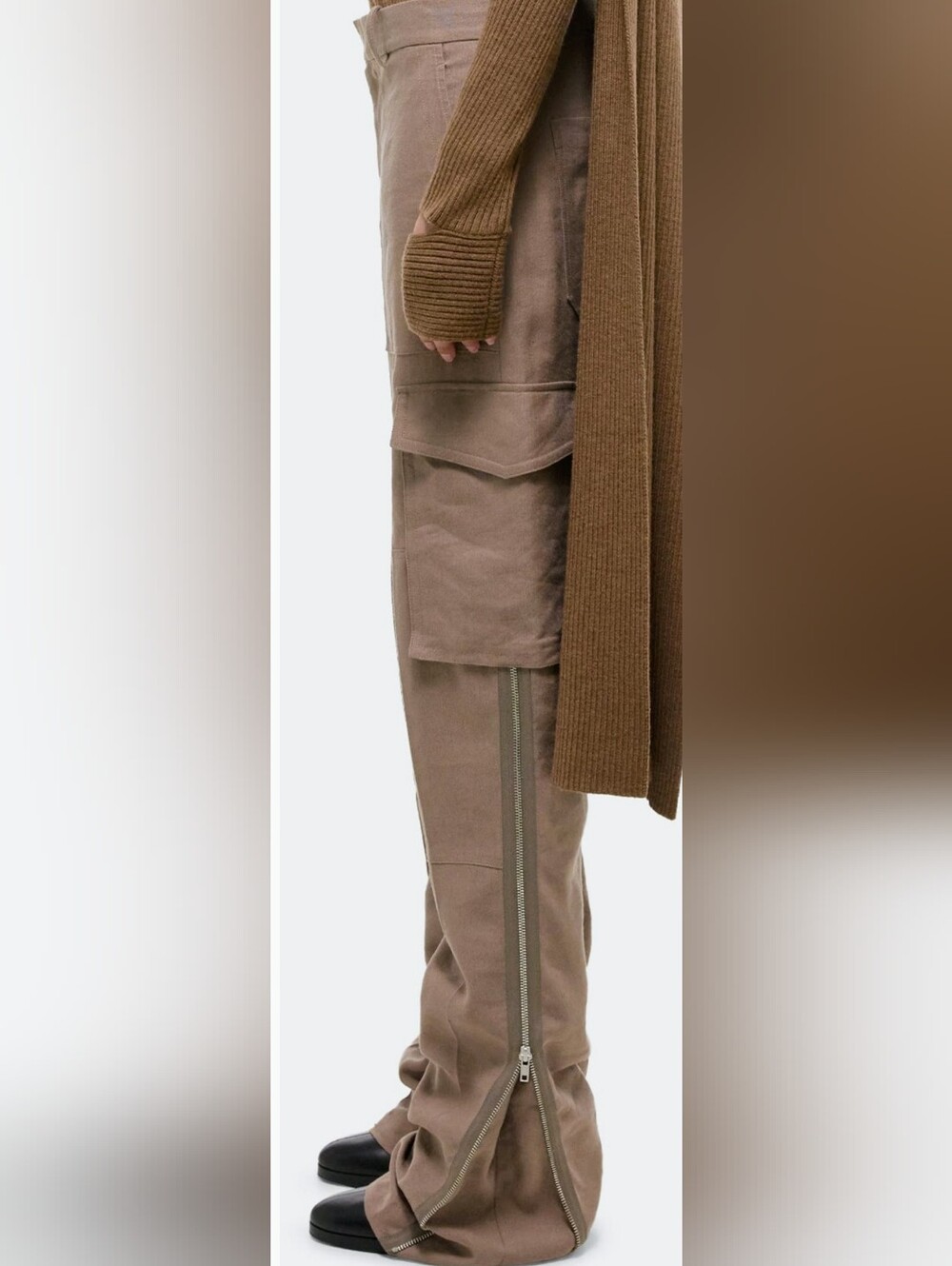 Helmut Lang Arch Carpenter High-Rise Cargo Pants in Archwood New SZ 4 US Women